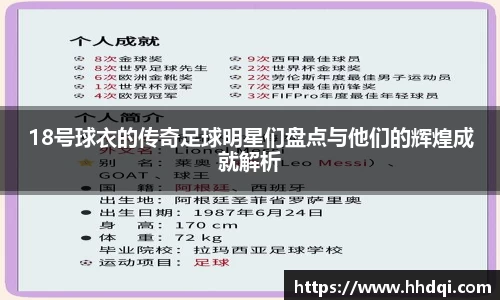 18号球衣的传奇足球明星们盘点与他们的辉煌成就解析